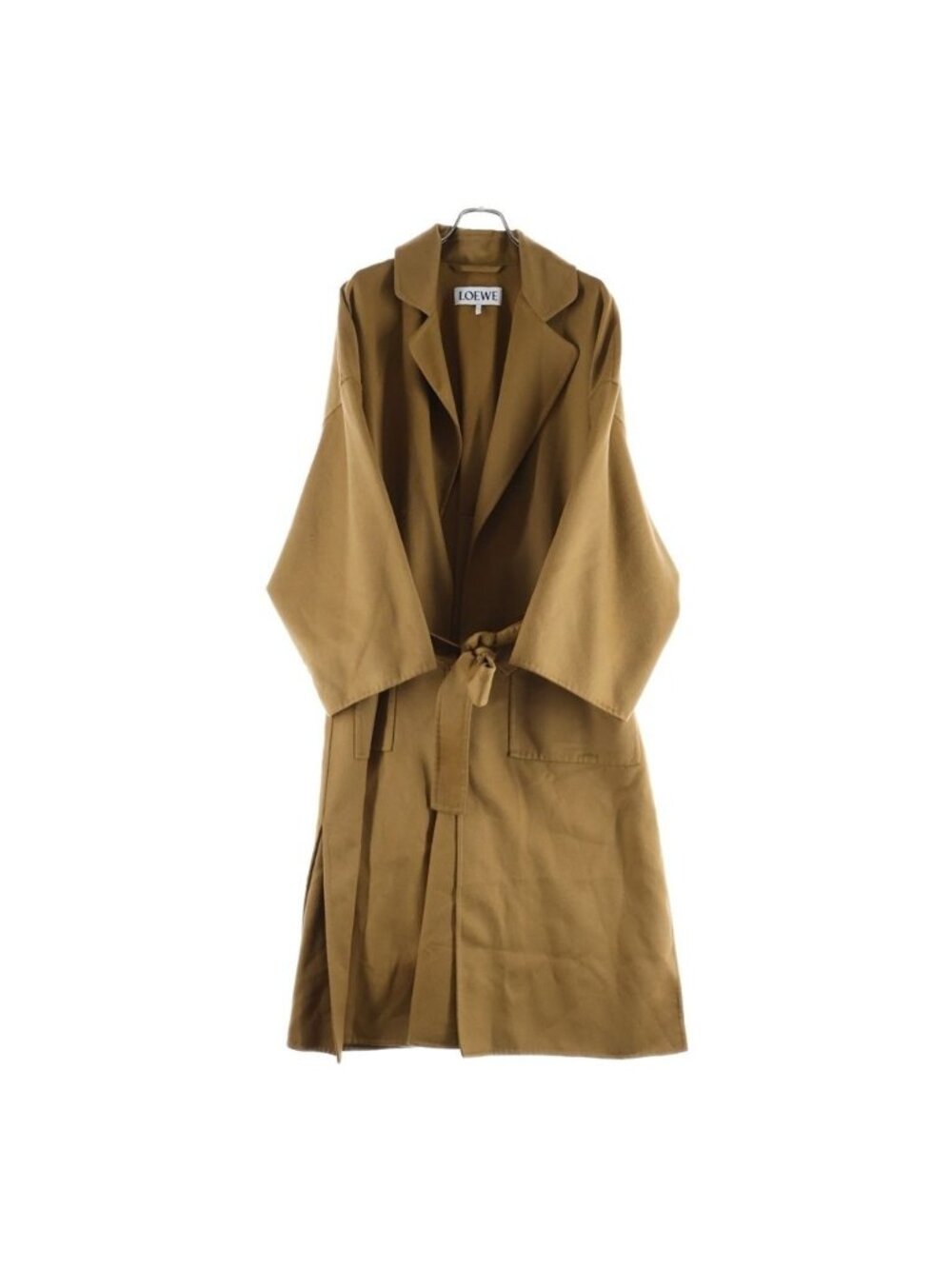 Loewe Oversize Belt Coat Cashmere Brown